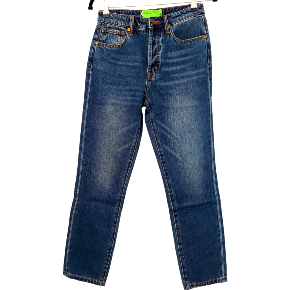NWT Free People x Sandrine Rose Mid-Rise Straight Leg Jeans Size 25